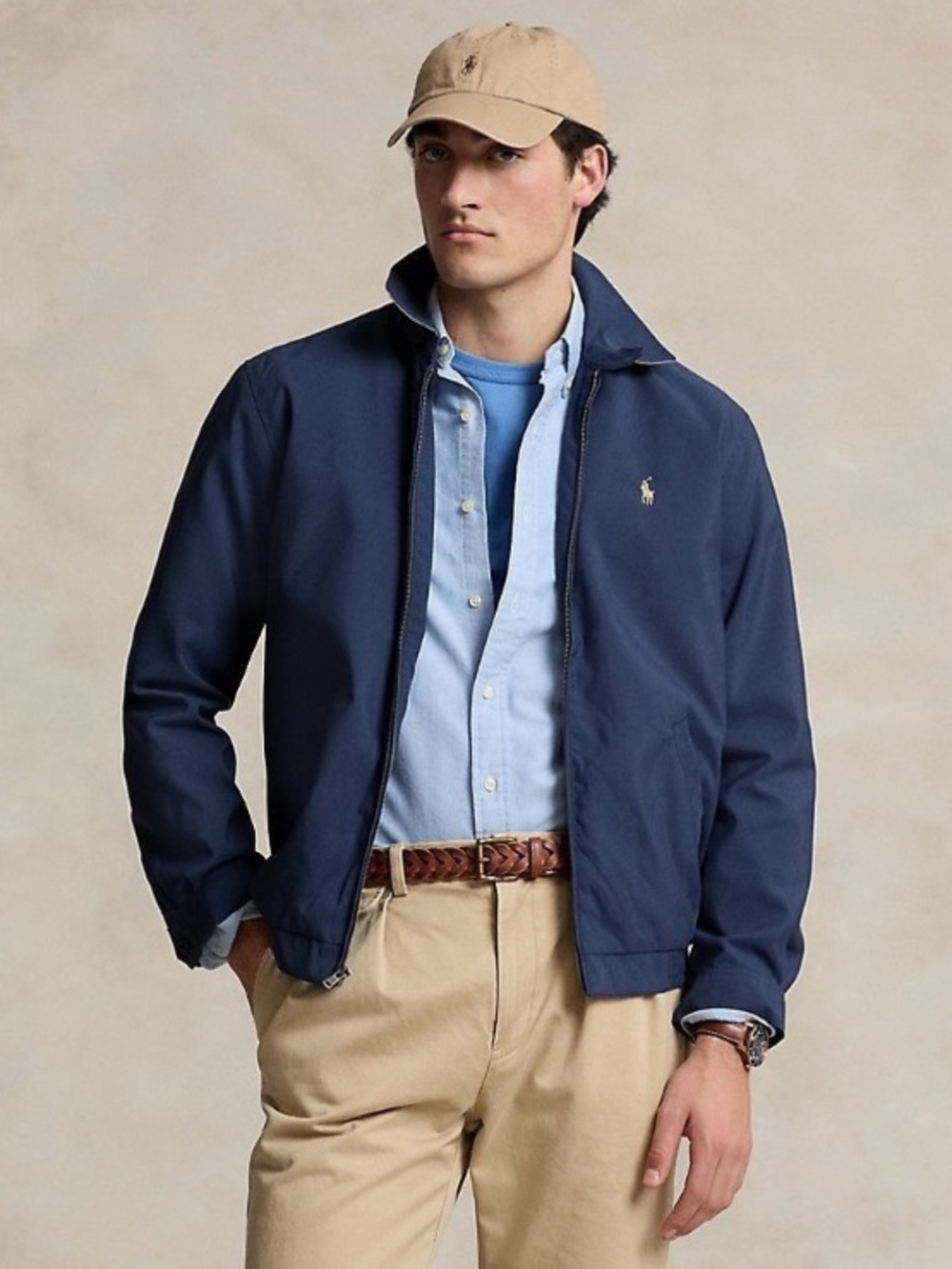 Polo by Ralph Lauren Navy Harrington Jacket Men’s Size Large NEW